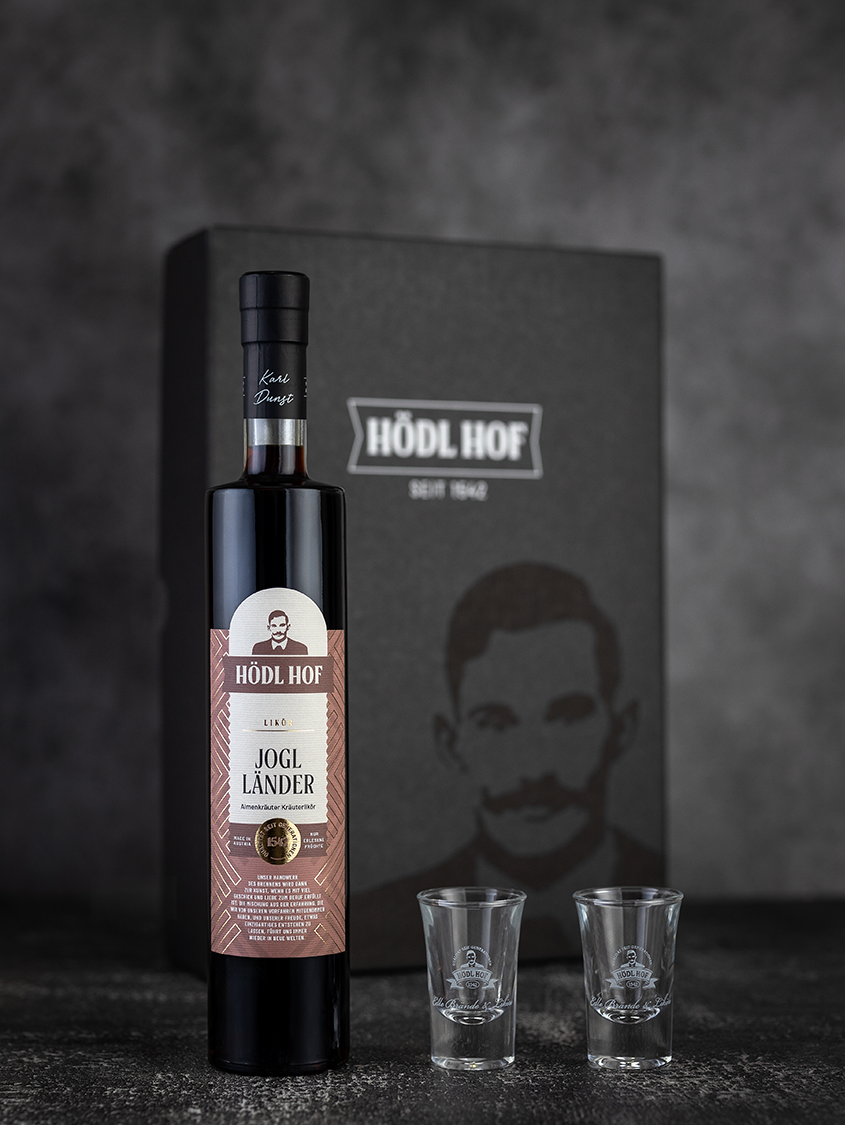 Hödl Hof Geschenkset Kräuter Likör "Joglländer" | 0.5l