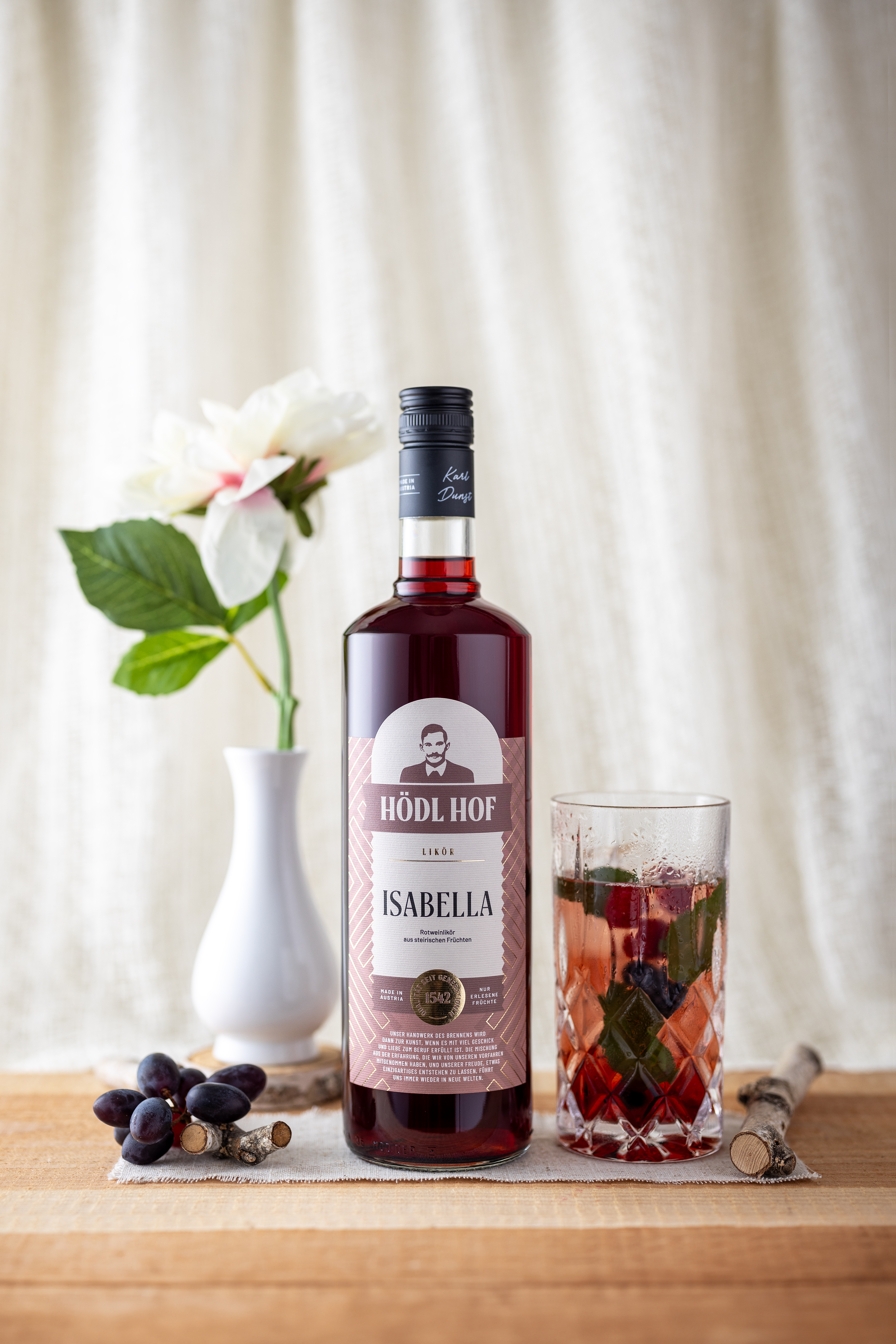 Hödl Hof Uhudler Isabella Likör | 20% Vol. | 1,0l