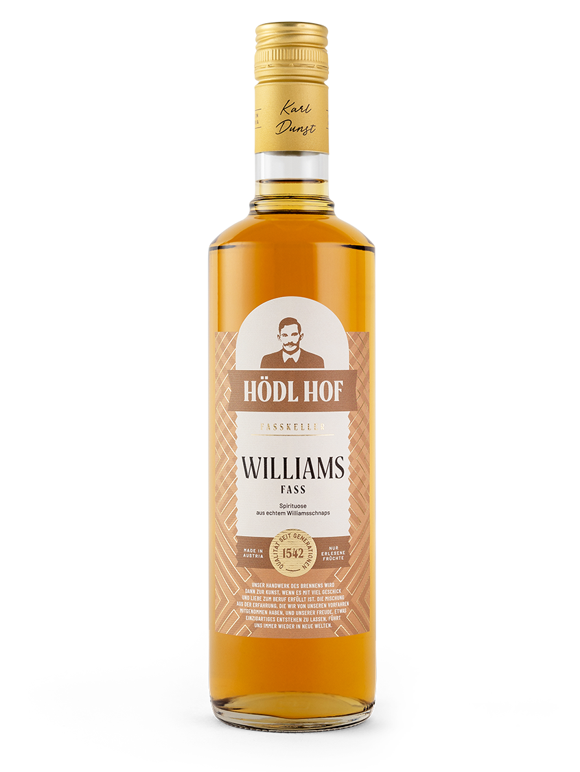 Hödl Hof Williams Fass Schnaps Fassgelagert | 38% Vol. | 0,7l