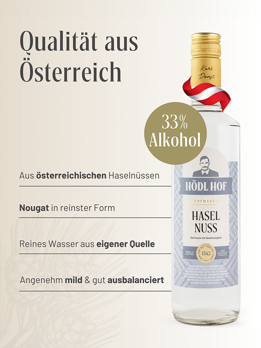 Hödl Hof Haselnuss  Schnaps | 33% Vol. | 0,7l