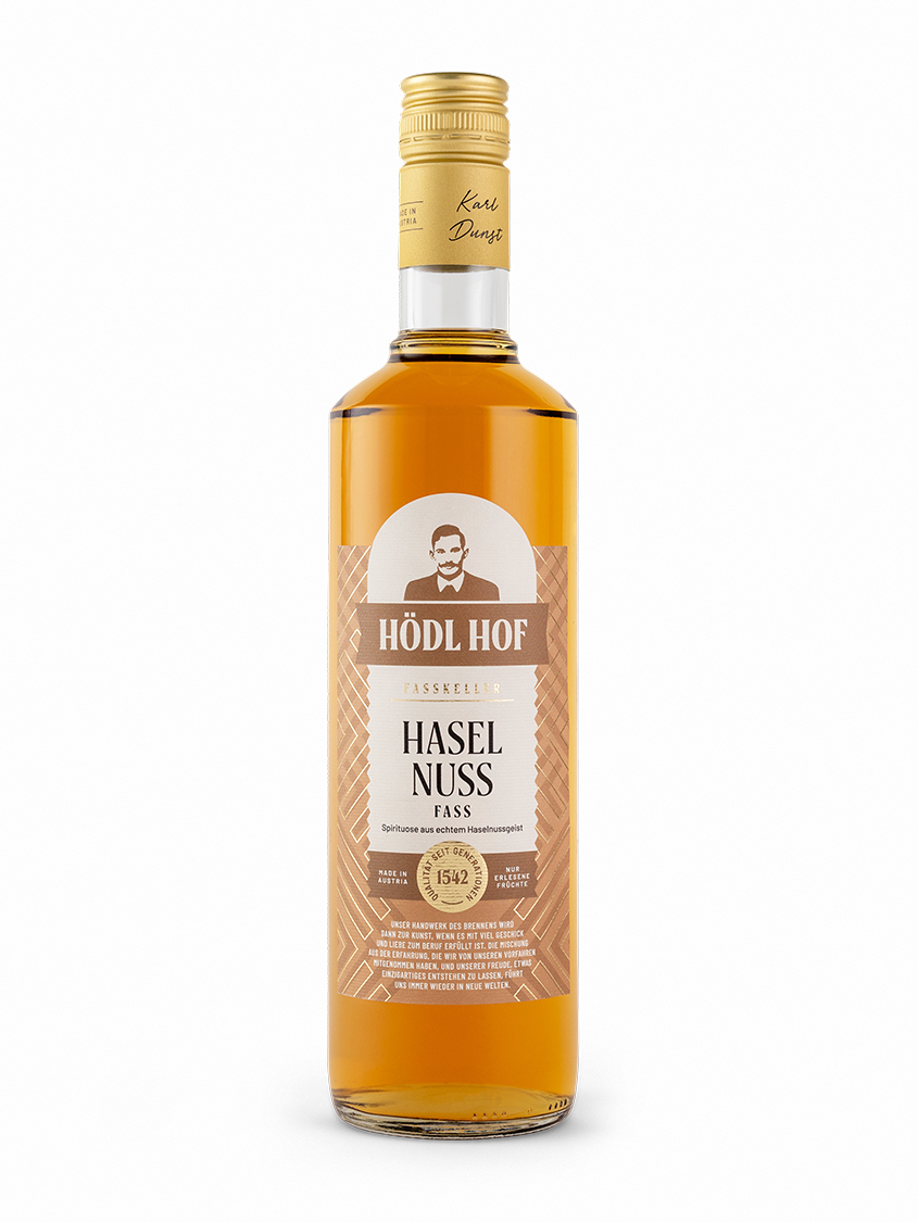Hödl Hof Haselnuss Fass Schnaps Fassgelagert | 38% Vol. | 0,7l