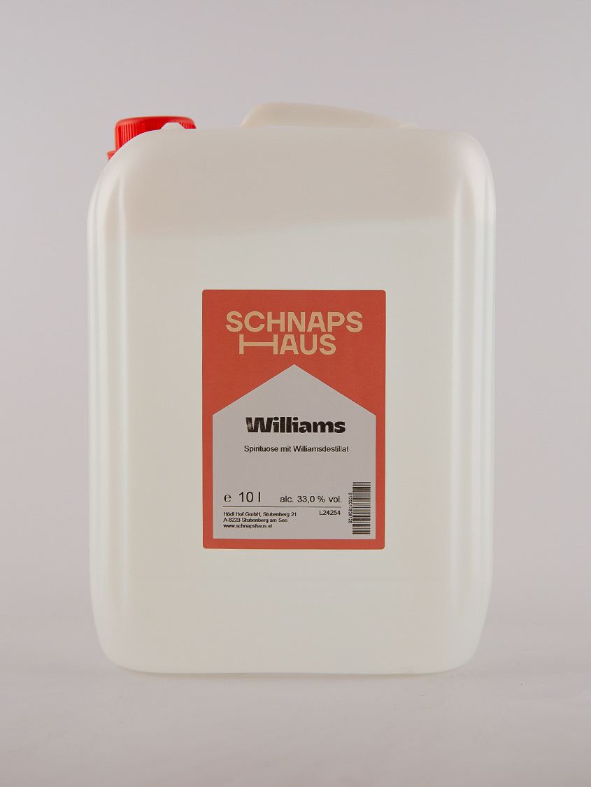 HAUS Williamsschnaps | 33% Vol. | 10,0l