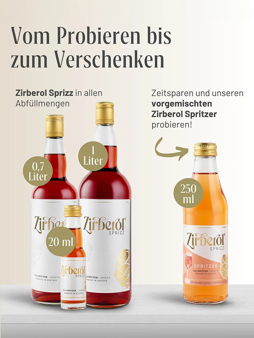 Zirberol Sprizz Waldbitter | 16% Vol. | 0,7l 