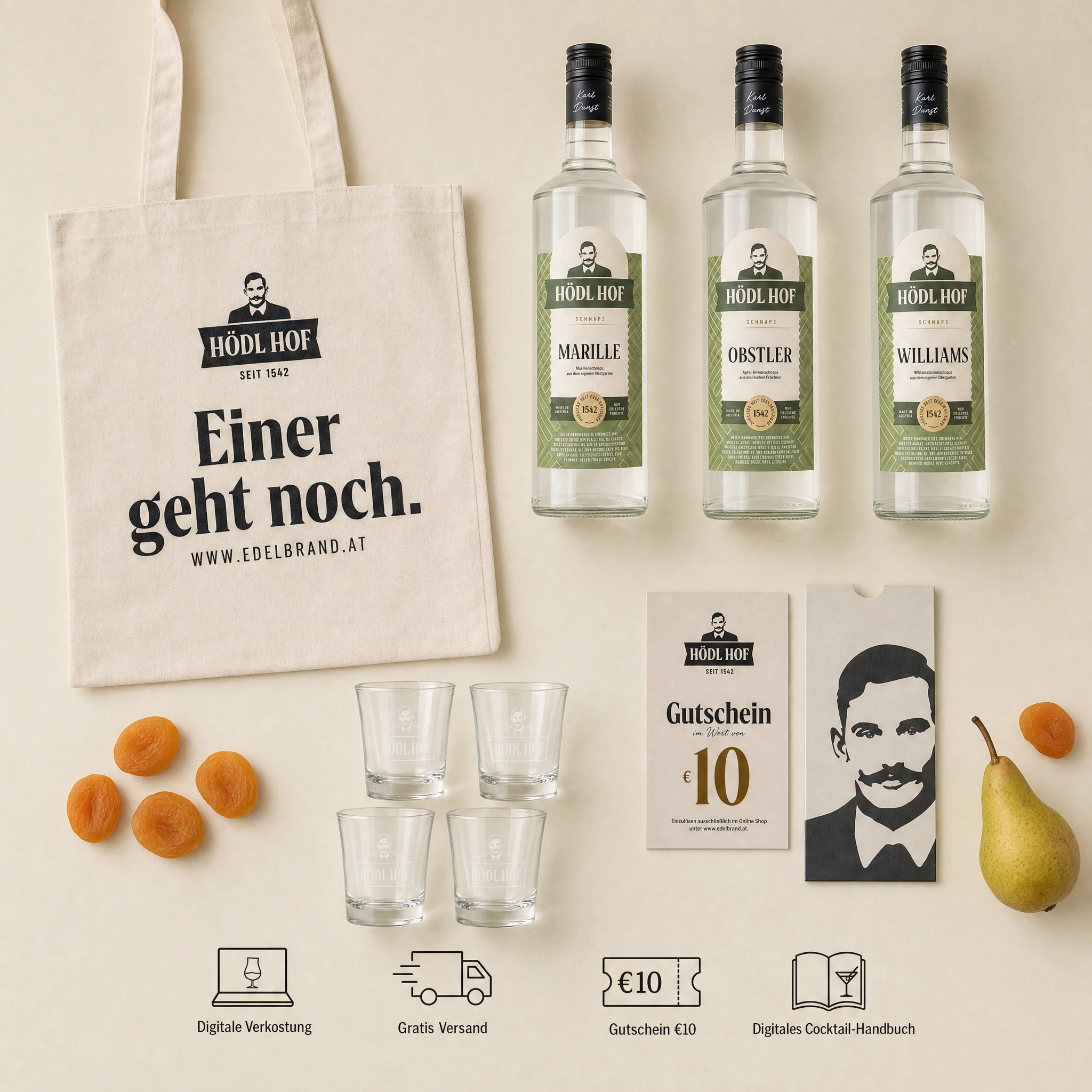 Klassische Schnäpse Genießer Vorteil Set