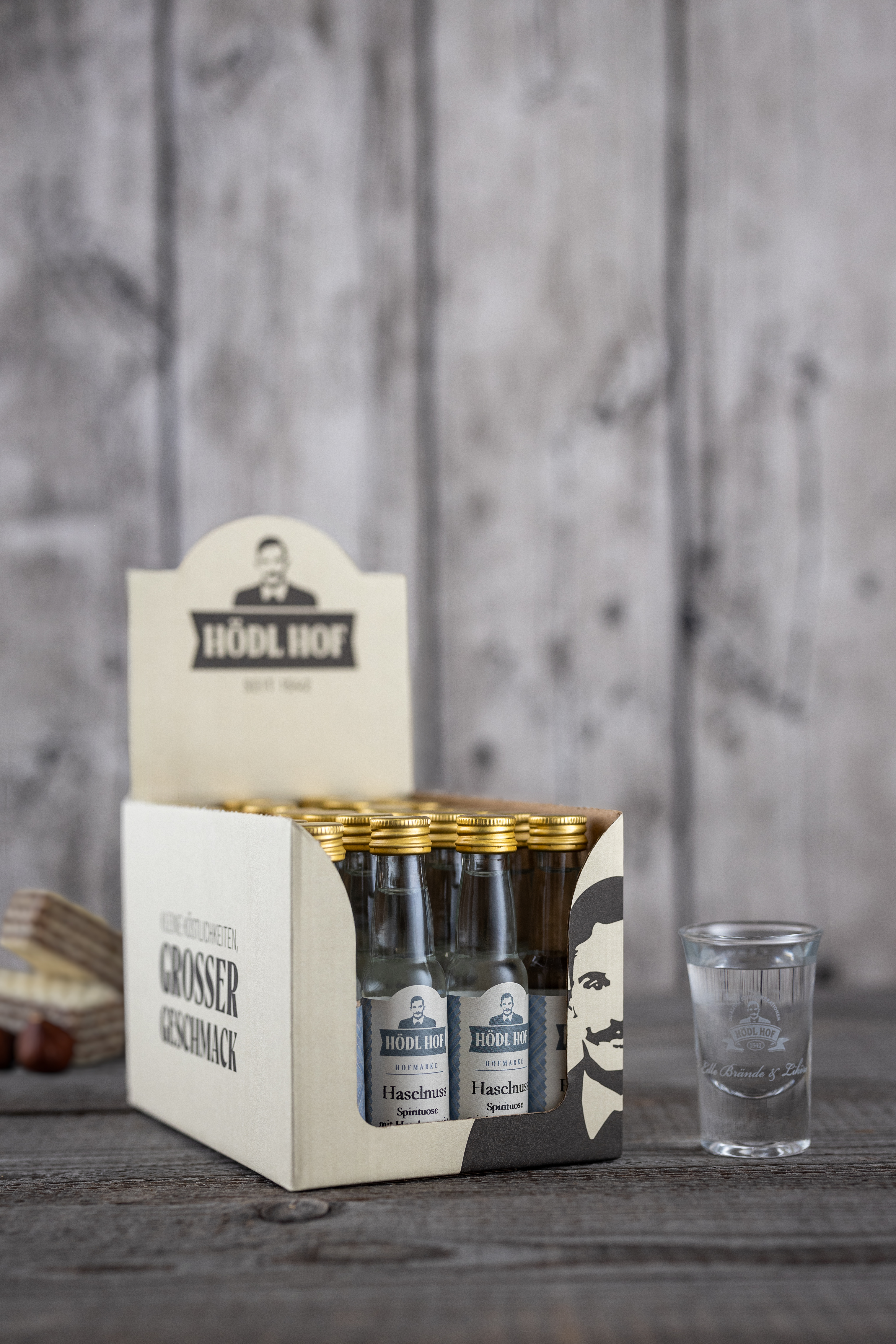 Hödl Hof Haselnuss Schnaps | 33% Vol. | 24x0,02l