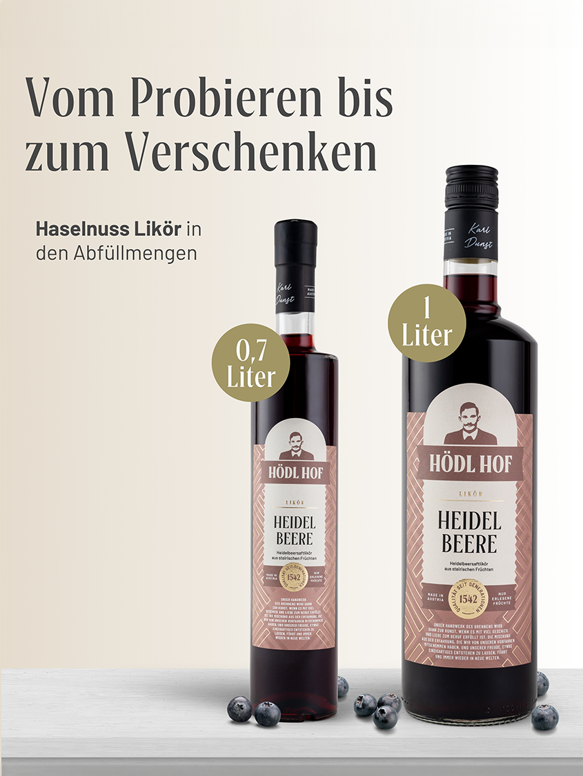 Hödl Hof Heidelbeere Likör | 20% Vol. | 1,0l