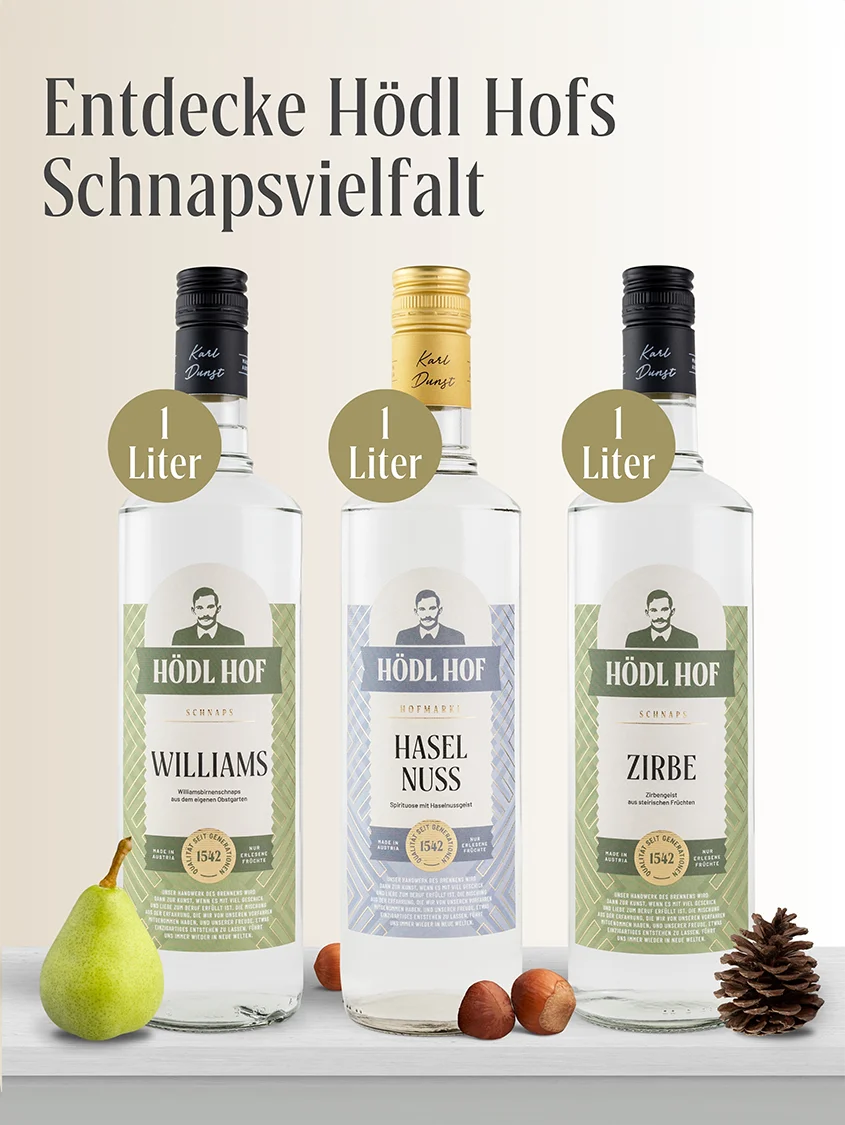 Hödl Hof Kirsche Schnaps | 38% Vol. | 1,0l