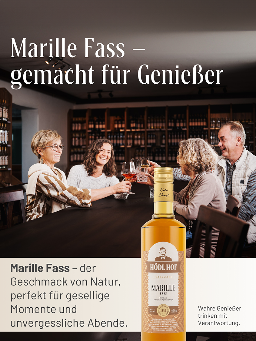 Hödl Hof Alte Marille Fass Schnaps Fassgelagert | 38% Vol. | 1,0l