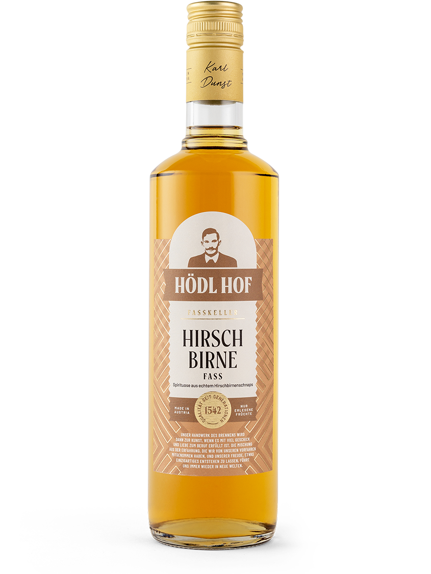 Hödl Hof Hirschbirne Fass Schnaps Fassgelagert | 38% Vol. | 1,0l