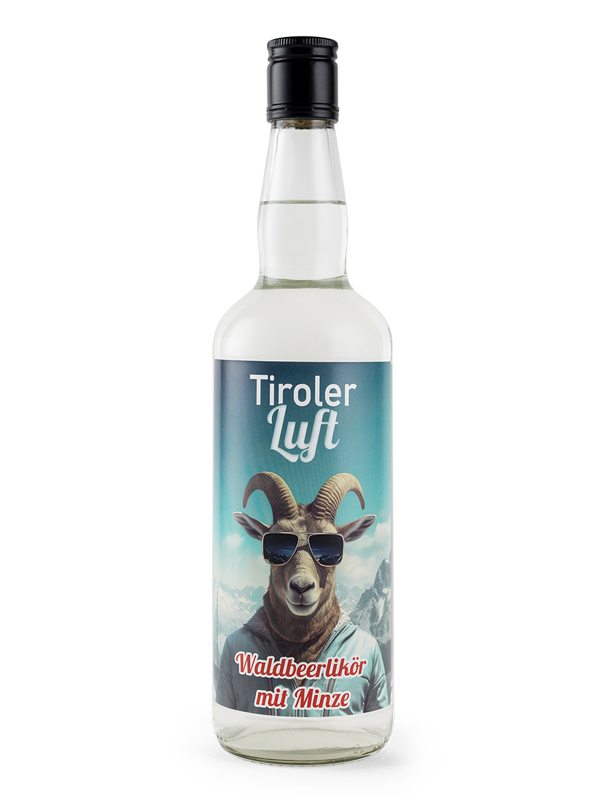 Tiroler Luft Pfefferminzlikör | Vol. 18% | 0,7l
