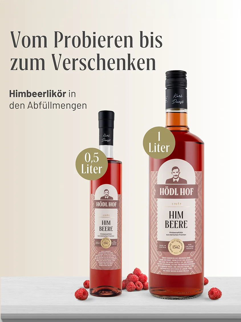 Hödl Hof Himbeere Likör | 20% Vol. | 0,5l Hödl Hof Himbeere Likör | 20% Vol. | 0,5l