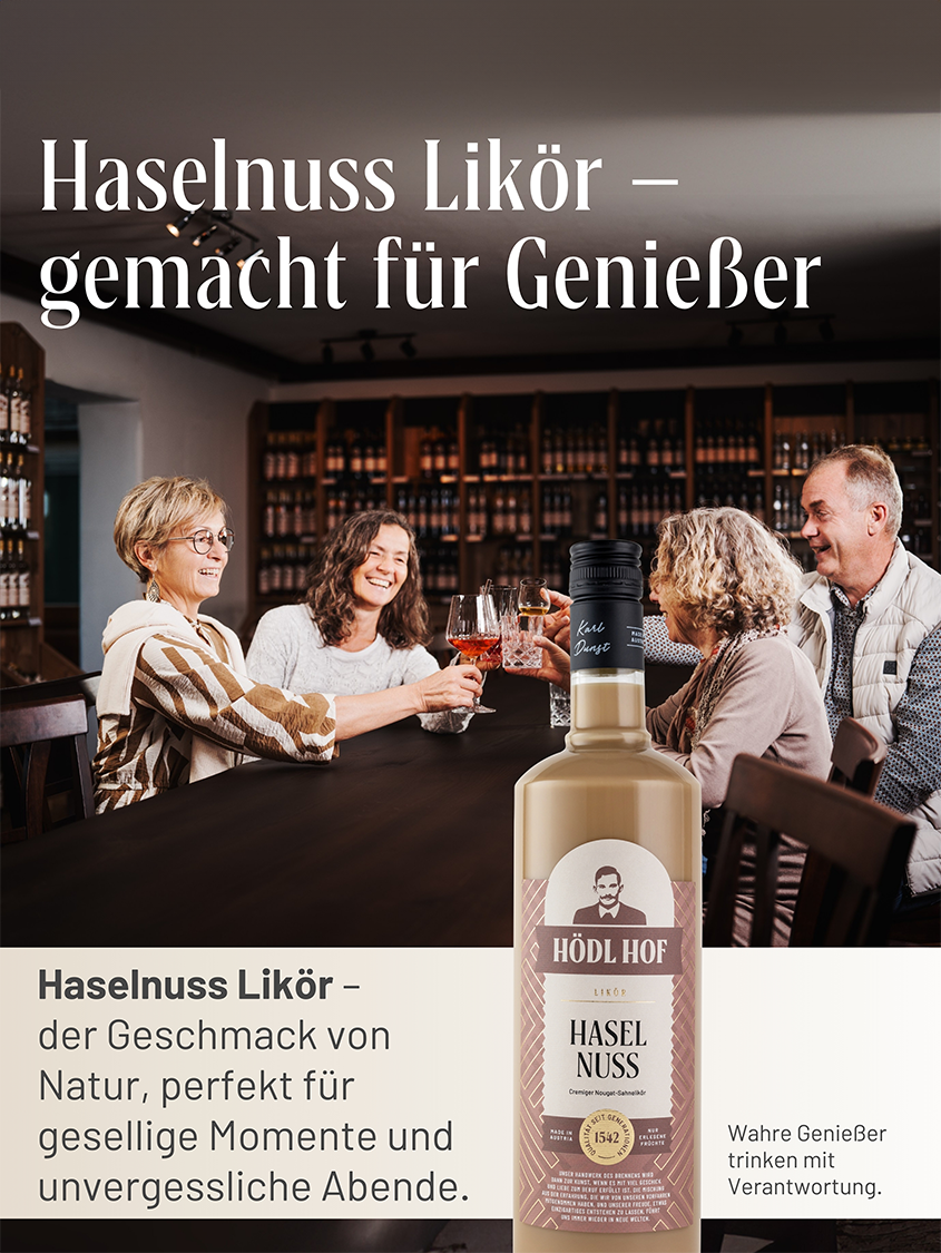 Hödl Hof Haselnuss Cremelikör | 16% Vol. | 1,0l