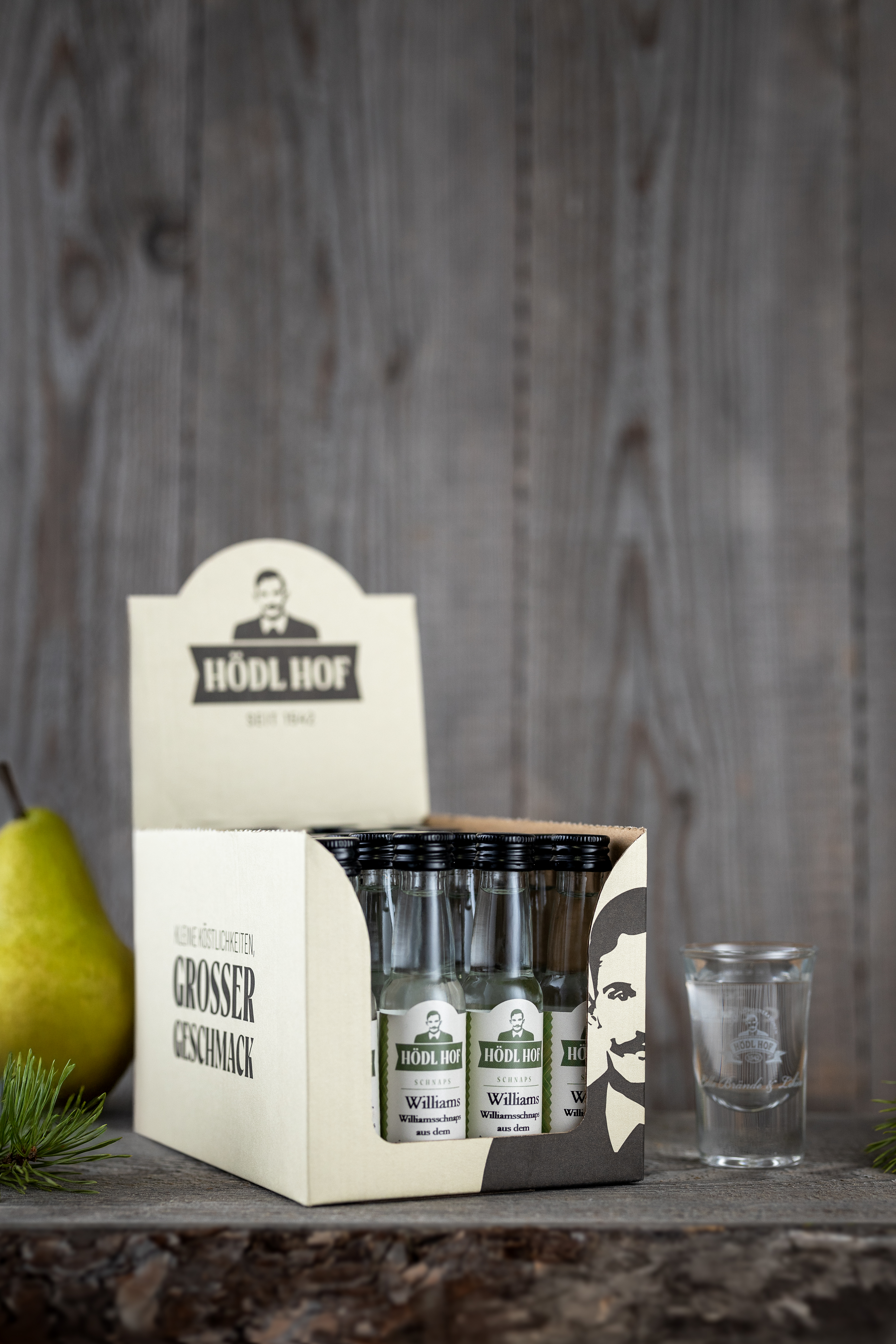 Hödl Hof Williams Schnaps | 38% Vol. | 24x0,02l