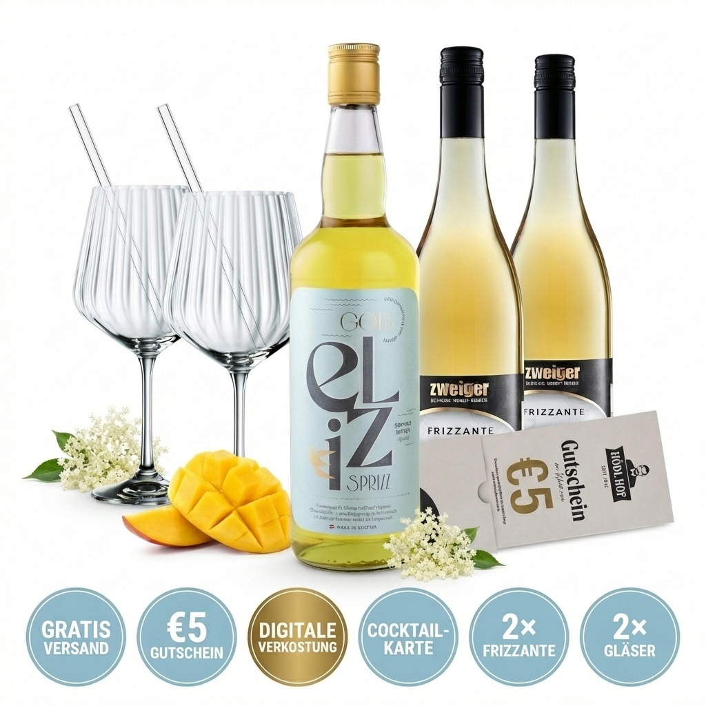 Eliz Sprizz - Mango-Holunderblüte Aperitif | 16% Vol. | Premium Vorteil Set