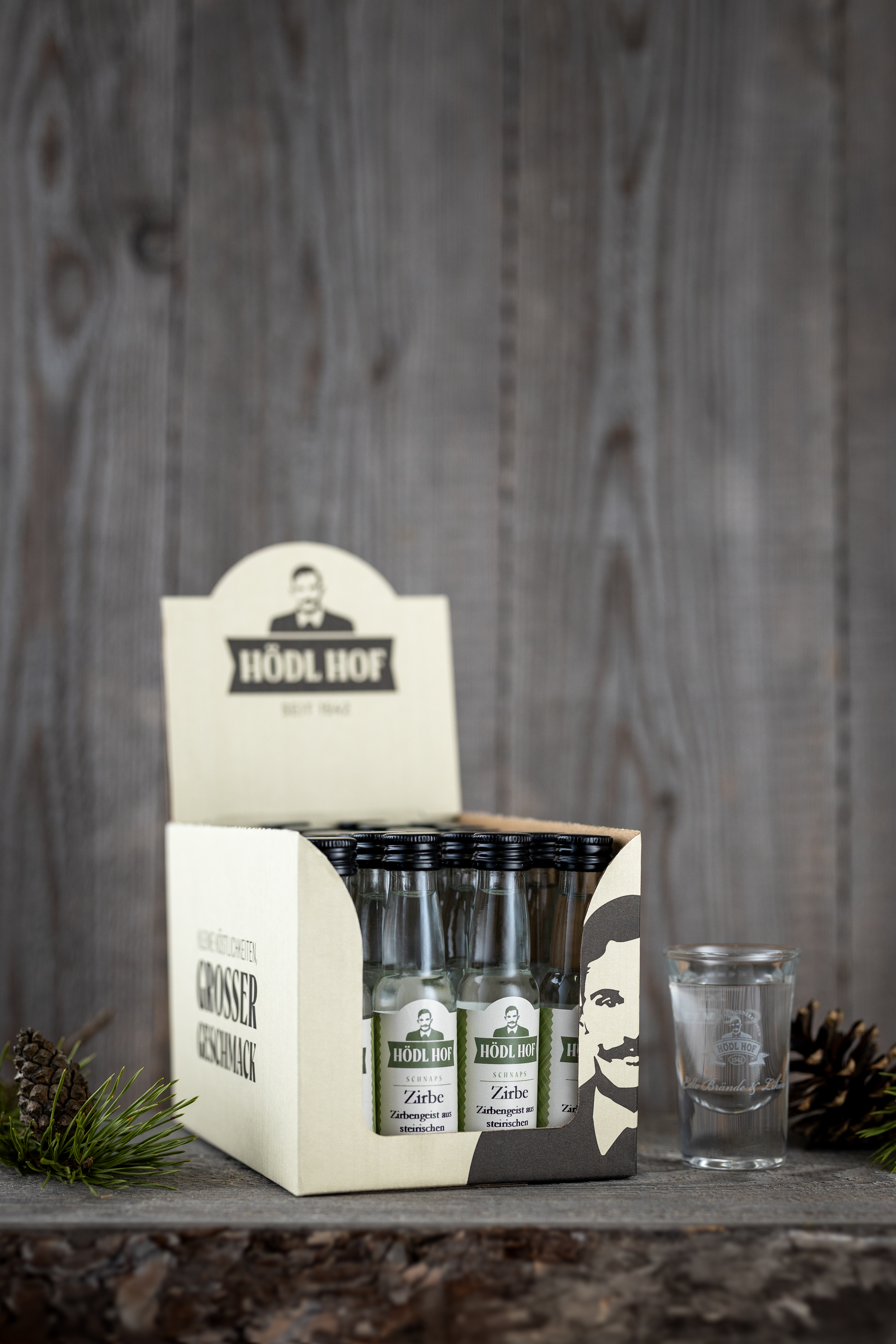 Hödl Hof Zirbengeist | 38% Vol. | 24 x 0,02l