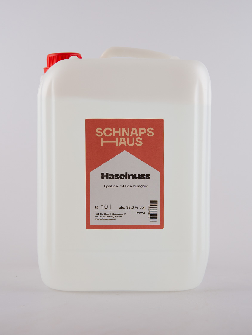HAUS Haselnuss Schnaps | 33% Vol. | 10,0l